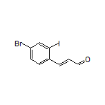 (E)-3-(4-Bromo-2-iodophenyl)acrylaldehyde