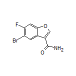 5-Bromo-6-fluorobenzofuran-3-carboxamide
