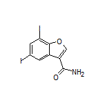 5,7-Diiodobenzofuran-3-carboxamide