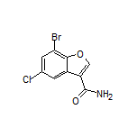 7-Bromo-5-chlorobenzofuran-3-carboxamide