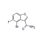 4-Bromo-5-fluorobenzofuran-3-carboxamide