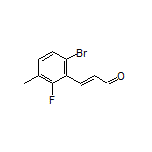 (E)-3-(6-Bromo-2-fluoro-3-methylphenyl)acrylaldehyde