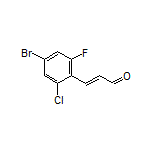 (E)-3-(4-Bromo-2-chloro-6-fluorophenyl)acrylaldehyde