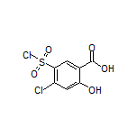 4-Chloro-5-(chlorosulfonyl)-2-hydroxybenzoic Acid