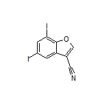 5,7-Diiodobenzofuran-3-carbonitrile