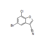 5-Bromo-7-chlorobenzofuran-3-carbonitrile