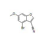 4-Bromo-6-methoxybenzofuran-3-carbonitrile