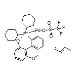 Trifluoromethanesulfonato(2-dicyclohexylphosphino-2',6'-di-methoxy-1,1'-biphenyl)[(1,2,3- η)-(2E)-2-buten-1-yl]palladium(II)
