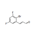 (E)-3-(2-Bromo-3,5-difluorophenyl)acrylaldehyde