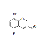 (E)-3-(3-Bromo-6-fluoro-2-methoxyphenyl)acrylaldehyde
