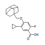 4-(1-Adamantylmethoxy)-5-cyclopropyl-2-fluorobenzoic Acid