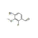 4-Bromo-2-fluoro-3-methoxybenzaldehyde