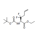 Ethyl (R)-2-(Boc-amino)-3,3-difluoro-5-hexenoate