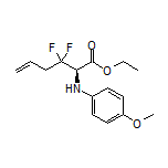Ethyl (R)-3,3-Difluoro-2-[(4-methoxyphenyl)amino]-5-hexenoate