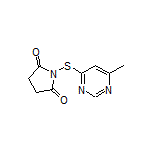 1-[(6-Methyl-4-pyrimidinyl)thio]pyrrolidine-2,5-dione