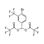 1-[Bis(trifluoroacetoxy)iodo]-4-bromo-3-(trifluoromethyl)benzene