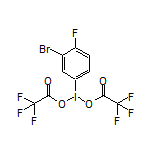 3-Bromo-1-[bis(trifluoroacetoxy)iodo]-4-fluorobenzene