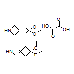 6,6-Dimethoxy-2-azaspiro[3.3]heptane Hemioxalate