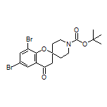 1’-Boc-6,8-dibromo-4-oxospiro[chroman-2,4’-piperidine]