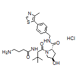 (2S,4R)-1-[(S)-2-(4-Aminobutanamido)-3,3-dimethylbutanoyl]-4-hydroxy-N-[4-(4-methyl-5-thiazolyl)benzyl]pyrrolidine-2-carboxamide Hydrochloride