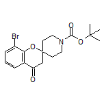 1’-Boc-8-bromo-4-oxospiro[chroman-2,4’-piperidine]