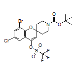 1’-Boc-8-bromo-6-chloro-4-[[(trifluoromethyl)sulfonyl]oxy]spiro[chromene-2,4’-piperidine]
