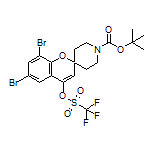 1’-Boc-6,8-dibromo-4-[[(trifluoromethyl)sulfonyl]oxy]spiro[chromene-2,4’-piperidine]