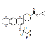1’-Boc-6,7-dimethoxy-4-[[(trifluoromethyl)sulfonyl]oxy]spiro[chromene-2,4’-piperidine]