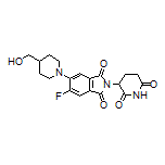 2-(2,6-Dioxo-3-piperidyl)-5-fluoro-6-[4-(hydroxymethyl)-1-piperidyl]isoindoline-1,3-dione