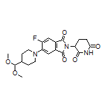 5-[4-(Dimethoxymethyl)-1-piperidyl]-2-(2,6-dioxo-3-piperidyl)-6-fluoroisoindoline-1,3-dione
