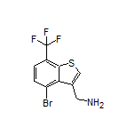 [4-Bromo-7-(trifluoromethyl)benzo[b]thiophen-3-yl]methanamine