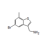 (5-Bromo-7-methylbenzo[b]thiophen-3-yl)methanamine