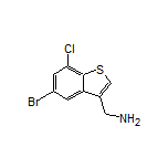 (5-Bromo-7-chlorobenzo[b]thiophen-3-yl)methanamine