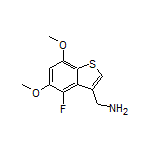 (4-Fluoro-5,7-dimethoxybenzo[b]thiophen-3-yl)methanamine