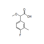 2-(4-Fluoro-3-methylphenyl)-2-methoxyacetic Acid