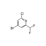 4-Bromo-2-chloro-6-(difluoromethyl)pyridine