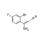 3-Amino-3-(2-bromo-4-fluorophenyl)acrylonitrile