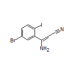 3-Amino-3-(5-bromo-2-iodophenyl)acrylonitrile