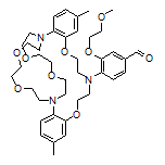 4-(5,17-Dimethyl-8,14,24,27,32,35-hexaoxa-1,11,21-triazatetracyclo[19.8.8.0[2,7].0[15,20]]heptatriaconta-2(7),3,5,15,17,19-hexaen-11-yl)-3-(2-methoxyethoxy)benzaldehyde