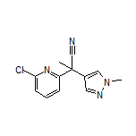 2-(6-Chloropyridin-2-yl)-2-(1-methyl-1H-pyrazol-4-yl)propanenitrile