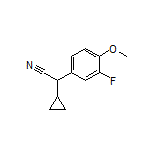2-Cyclopropyl-2-(3-fluoro-4-methoxyphenyl)acetonitrile