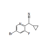 2-(5-Bromo-3-fluoropyridin-2-yl)-2-cyclopropylacetonitrile