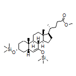 Methyl (R)-4-[(3R,5S,8S,9S,10S,13R,14S,17R)-10,13-Dimethyl-3,7-bis[(trimethylsilyl)oxy]-2,3,4,5,8,9,10,11,12,13,14,15,16,17-tetradecahydro-1H-cyclopenta[a]phenanthren-17-yl]pentanoate