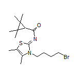 (Z)-N-[3-(4-Bromobutyl)-4,5-dimethylthiazol-2(3H)-ylidene]-2,2,3,3-tetramethylcyclopropanecarboxamide
