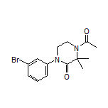 4-Acetyl-1-(3-bromophenyl)-3,3-dimethylpiperazin-2-one