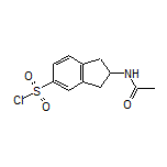 2-Acetamidoindane-5-sulfonyl Chloride