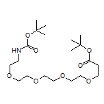tert-Butyl 1-(Boc-amino)-3,6,9,12-tetraoxapentadecan-15-oate