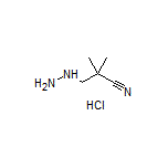 3-Hydrazinyl-2,2-dimethylpropanenitrile Hydrochloride