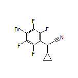 2-(4-Bromo-2,3,5,6-tetrafluorophenyl)-2-cyclopropylacetonitrile