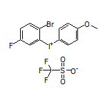 (2-Bromo-5-fluorophenyl)(4-methoxyphenyl)iodonium Trifluoromethanesulfonate